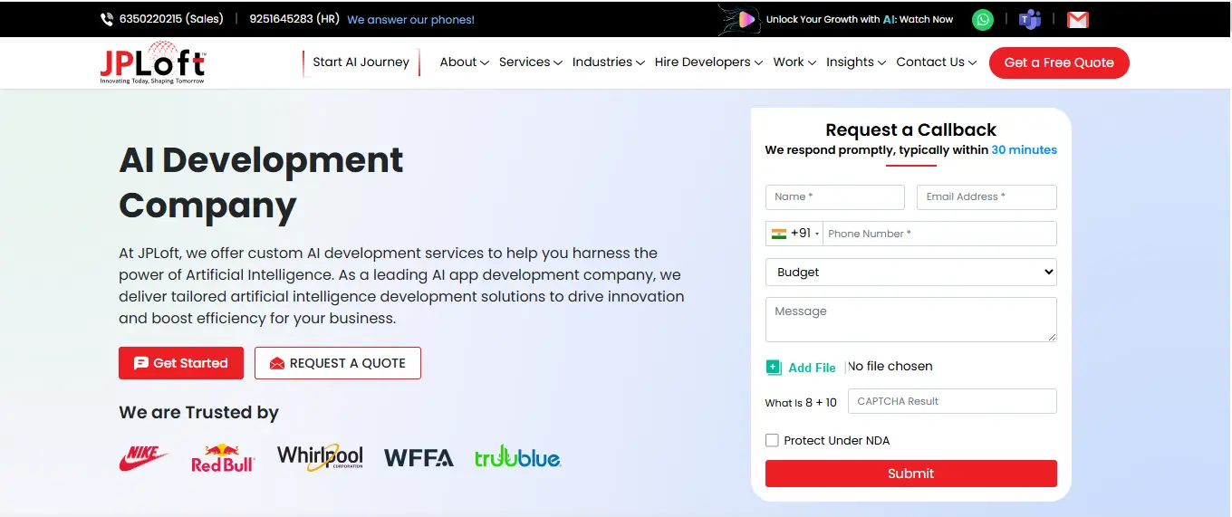 JPLoft- AI Development Company